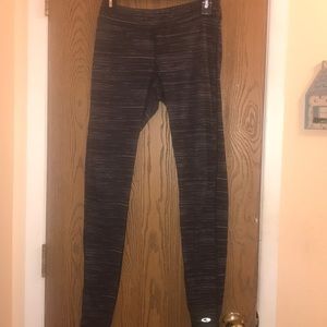 Champion Duo Dry Womens Grey And Black Leggings